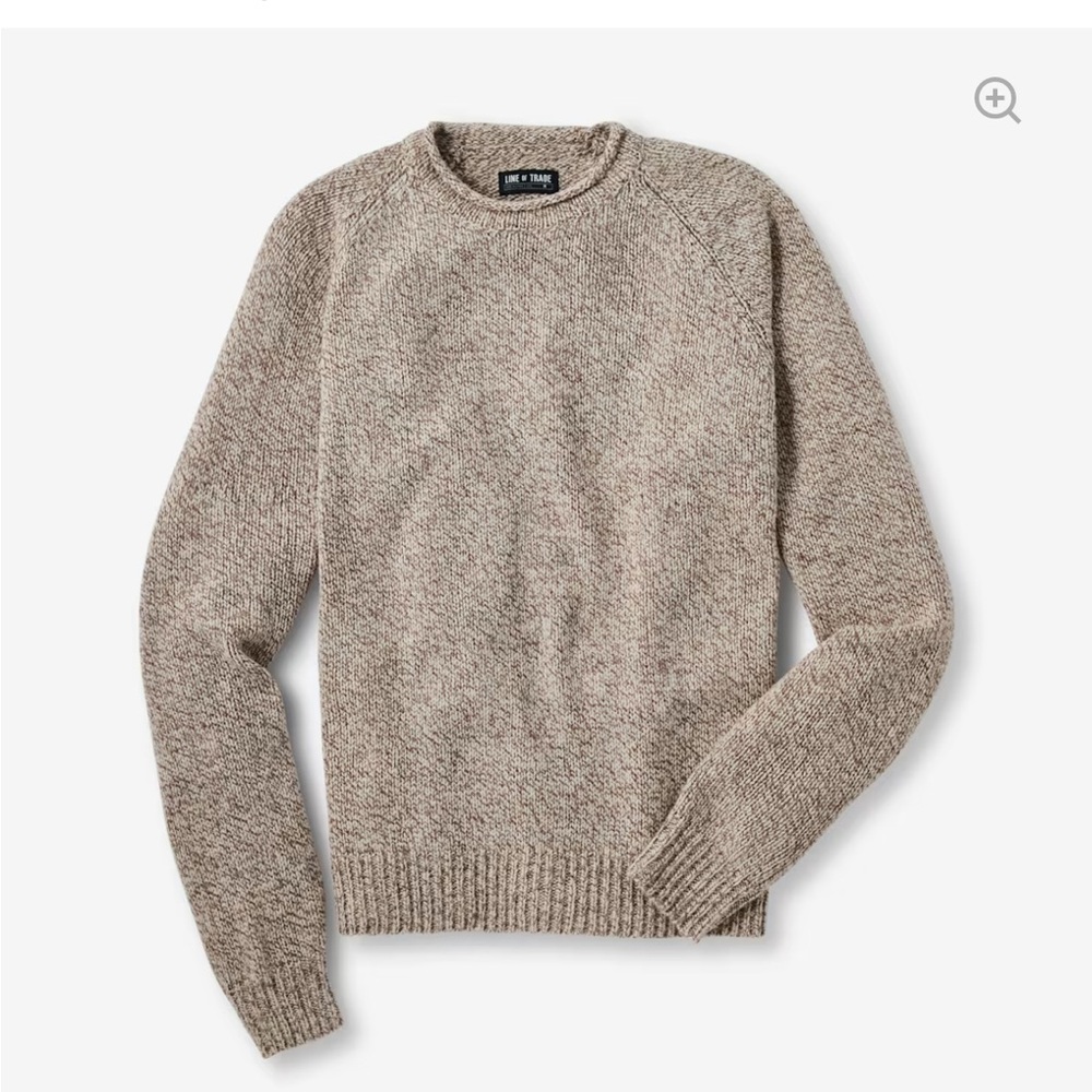 L.L. Bean Men’s Heathered Taupe Crewneck Sweater